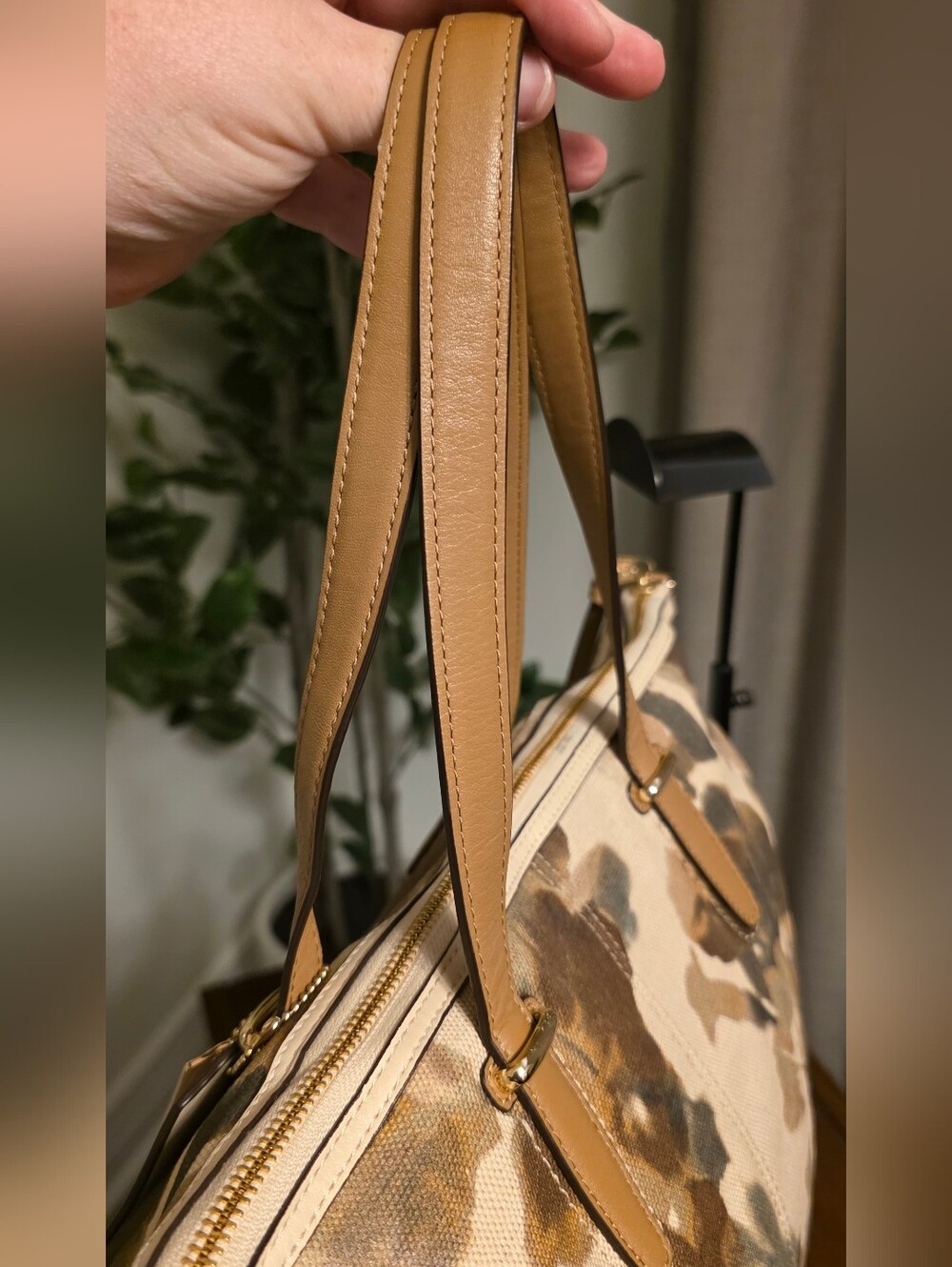 Coach Bleecker Cooper Large Satchel  Purse Camo Flower Print - Picture 8 of 11